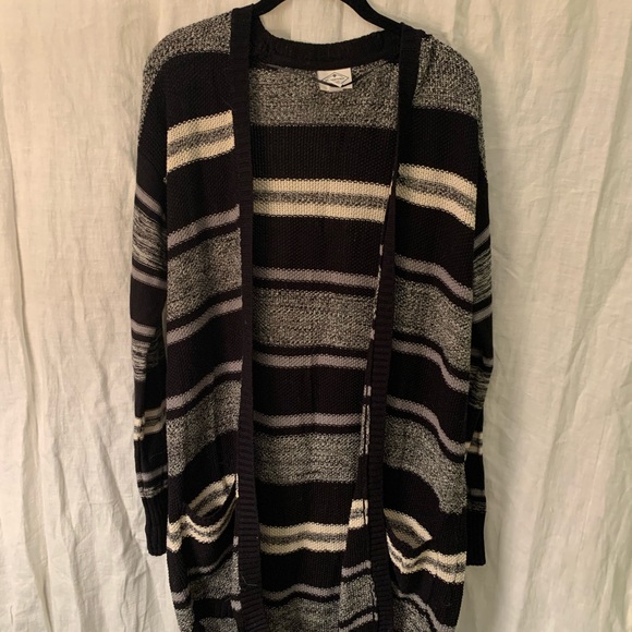 St. John's Bay Sweaters | St. Johns Bay Cardigan | Color: Black/White | Size: S | Julietroth's Closet